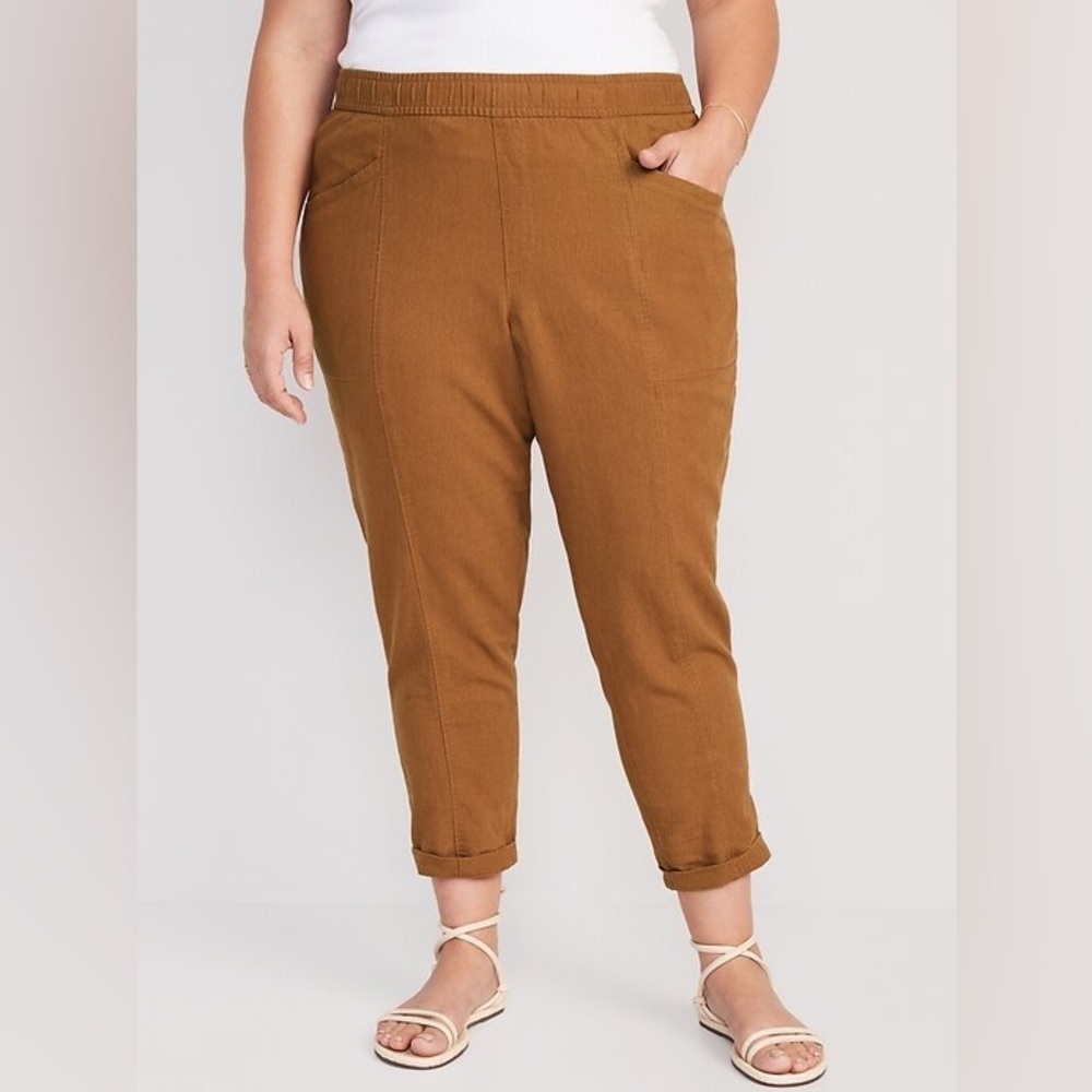 Old Navy Tan linen pants